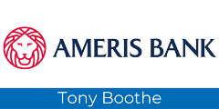 Logo of Ameris Bank Tony Booth Gold