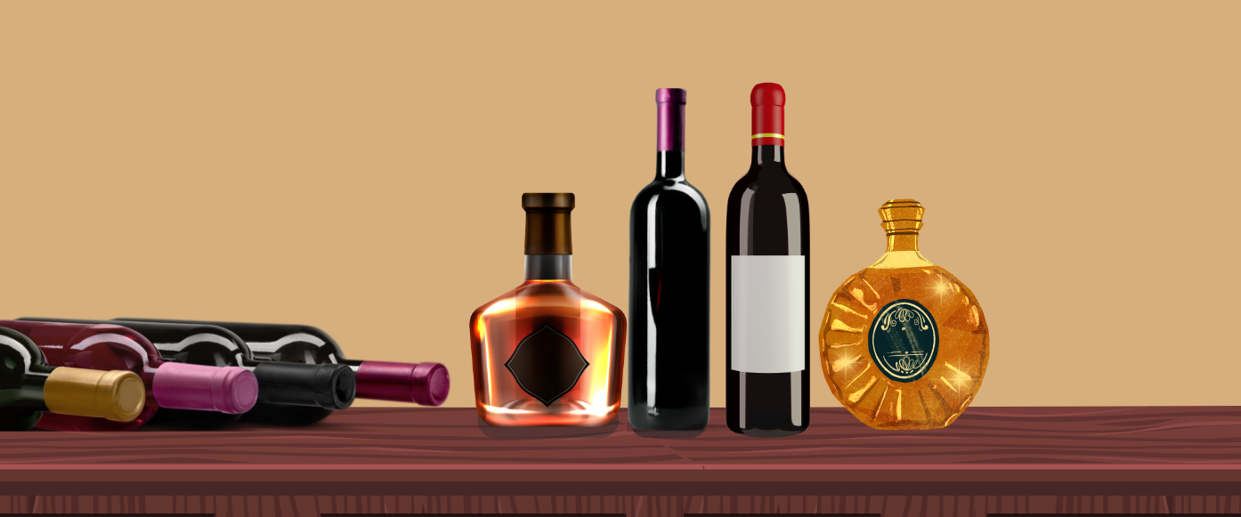 Wall of Wine and Whiskey